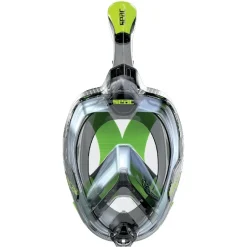 Masque Facial snorkeling Seac sub Magica Noir-Vert Adulte L/XL
