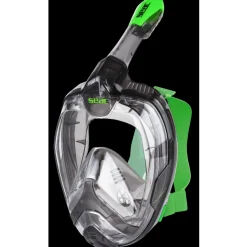 Masque Facial snorkeling Seac sub Magica Noir-Vert Adulte L/XL