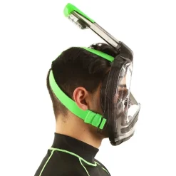 Masque Facial snorkeling Seac sub Magica Noir-Vert Adulte L/XL