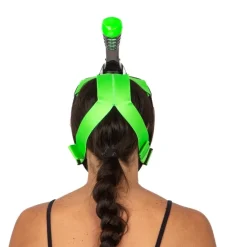 Masque Facial snorkeling Seac sub Libera - Noir/Vert - Taille L/XL