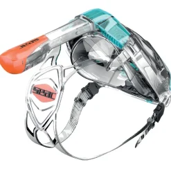 Masque Facial snorkeling Seac sub Libera - Noir/Vert - Taille L/XL