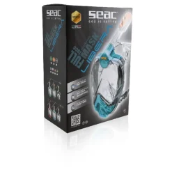 Masque Facial snorkeling Seac sub Libera - Noir/Vert - Taille L/XL