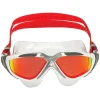 Masque natation Aquasphere Vista - Effet Miroir Rouge Titane