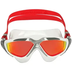 Masque natation Aquasphere Vista - Effet Miroir Rouge Titane