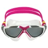 Masque natation Aquasphere Vista -  Fumée / Framboise