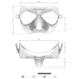 Masque Salvimar Incredible  - Clear/blue