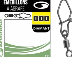 Micro emerillons Garbolino Streamline simple + agrafe diamant