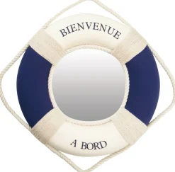 Miroir bouée Décomarine "Bienvenue à bord" - Ø 30 cm
