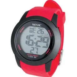 Montre étanche Seac sub Chrono Rouge