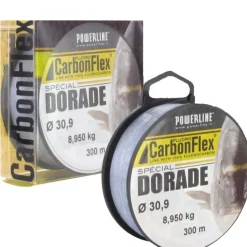 Nylon Fluorocarbone Powerline Carbonflex Dorade Grise 300 m