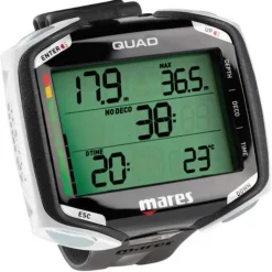 Ordinateur de Plongée Mares Quad Blanc