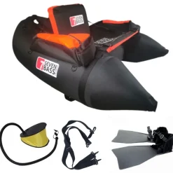Pack Float tube Seven Bass NRV Black + palmes offertes