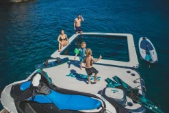 Pack Piscine flottante Jobe Infinity island avec gonfleur