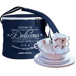 Pack vaisselle Marine Business - Collection Regata - 16 pièces