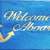 Paillasson Welcome on Board bleu