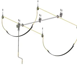 Paire de support de stockage fixation plafond Eckla