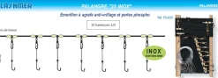 Palangre 50 m 25 Hameçons Inox N°3/0