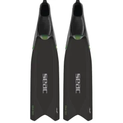 Palmes chasse sous marine ou apnée Seac Sub BM30 Noir Vert