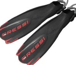 Palmes Cressi Maui Noir/Rouge