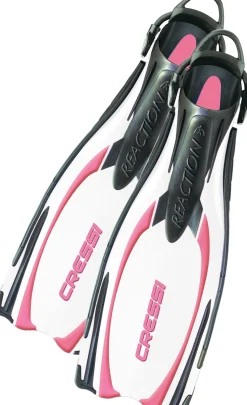 Palmes Cressi Reaction EBS Blanc/rose