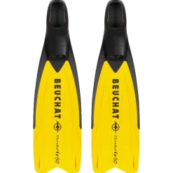 Palmes de plongée Beuchat Mundial One 50 Soft Flex - Jaune