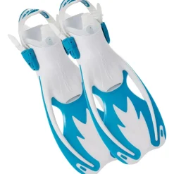 Palmes Réglables Cressi Rocks Junior Bleu/Blanche