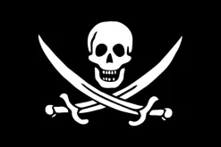 Pavillon Pirate Décomarine - 90X150 cm