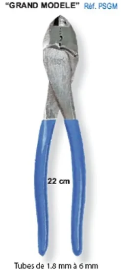 Pince de sertissage grand modèle 220 mm