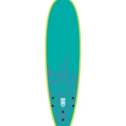 Planche de surf en mousse Wave Power Softy Lime/Teal 6'0