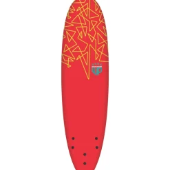 Planche de surf en mousse Wave Power Softy  Red/Teal 7'0