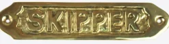 Plaque de porte Topomarine laiton