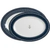 Plateaux ovales Marine Business - Collection Sailor Soul - 2 Pièces