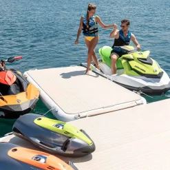 Plateforme gonflable bateau Yachtbeach 4.1 Diamond Pearl  White