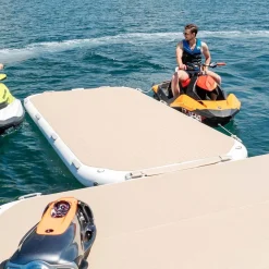 Plateforme gonflable bateau Yachtbeach 4.1 Diamond Pearl  White