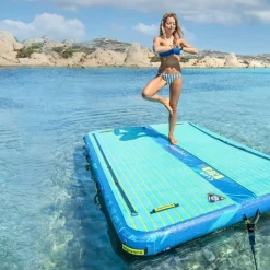 Plateforme gonflable quai flottant Aquatone Club 247x170x15cm 470L