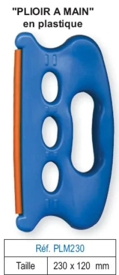 Plioir à main plastique 230 X 120 mm