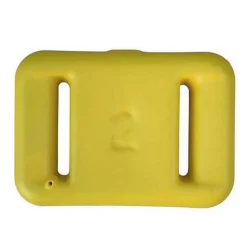 Plomb de ceinture Sublest plastifié Jaune 2 Kg