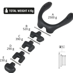 Plomb de cou additionnel C4 Dyno Noir - 290 gr