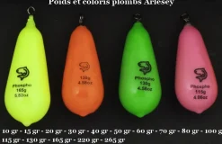 Plombs Arlesey Plastifiés Lemer Rose Phospho
