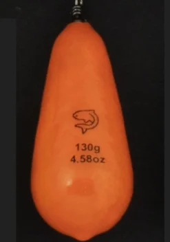 Plombs Arlesey Plastifiés Lemer Orange Phospho 130 gr