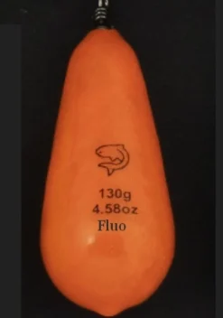 Plombs Arlesey Plastifiés Lemer Orange Fluo