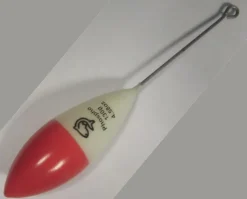 Plombs Bombe + Tige Plastifiés Lemer Phospho bi Rouge/Blanc
