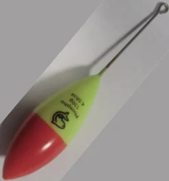 Plombs Bombe + Tige Plastifiés Lemer Phospho bi Rouge/Jaune