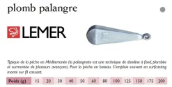 Plombs palangre