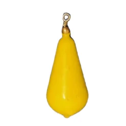 Plombs poire + émerillons "Arlesey" plastifiés jaune Lemer