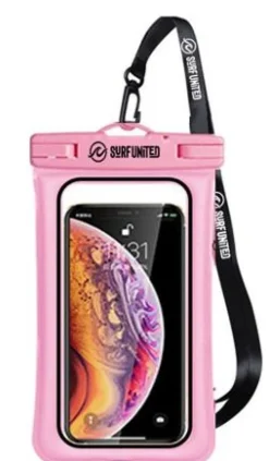 Pochette téléphone étanche Surf United flottante Rose