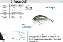 Poissons nageurs Yo-Zuri L-Minnow 33
