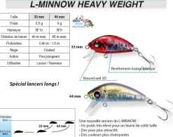 Poissons nageurs Yo-Zuri L-Minnow Heavy Weight 44