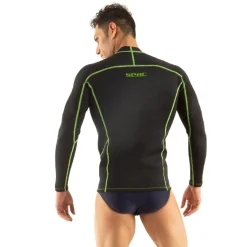Rash Guard Seac sub Fit Long Noir - Homme