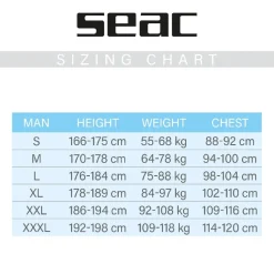 Rash Guard Seac sub Fit Long Noir - Homme